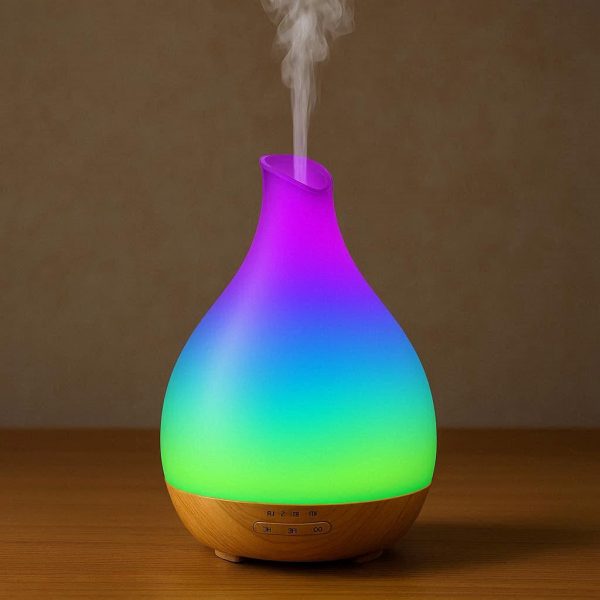Ultrasonic Essential Oil Diffuser with Color Changing LED