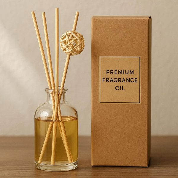 Natural Rattan Reed Diffuser Set with Premium Oil